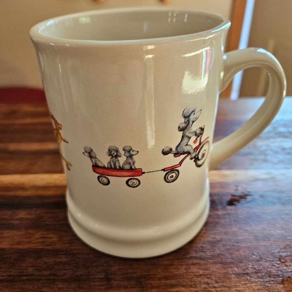 dogs on parade large coffee/tea mug /pelican bay sooooooooooooooo cute